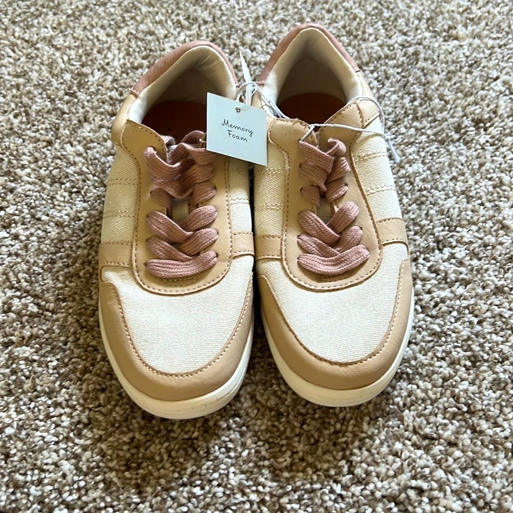 Target Tan/Ruby Tennis Shoes